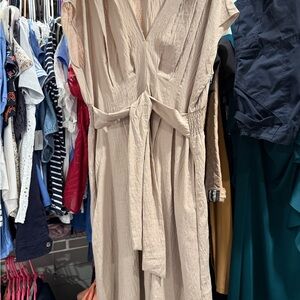 Max Studio Beige Midi Dress